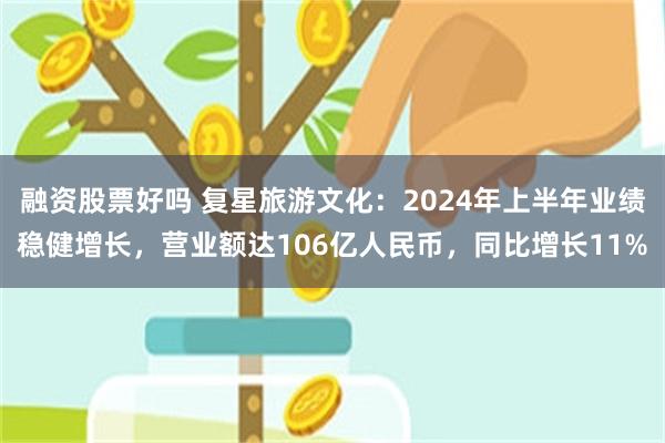 融资股票好吗 复星旅游文化：2024年上半年业绩稳健增长，营业额达106亿人民币，同比增长11%