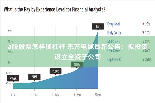 a股股票怎样加杠杆 东方电缆最新公告：拟投资设立全资子公司