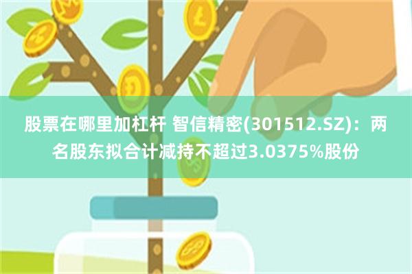 股票在哪里加杠杆 智信精密(301512.SZ)：两名股东拟合计减持不超过3.0375%股份