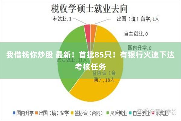 我借钱你炒股 最新！首批85只！有银行火速下达考核任务